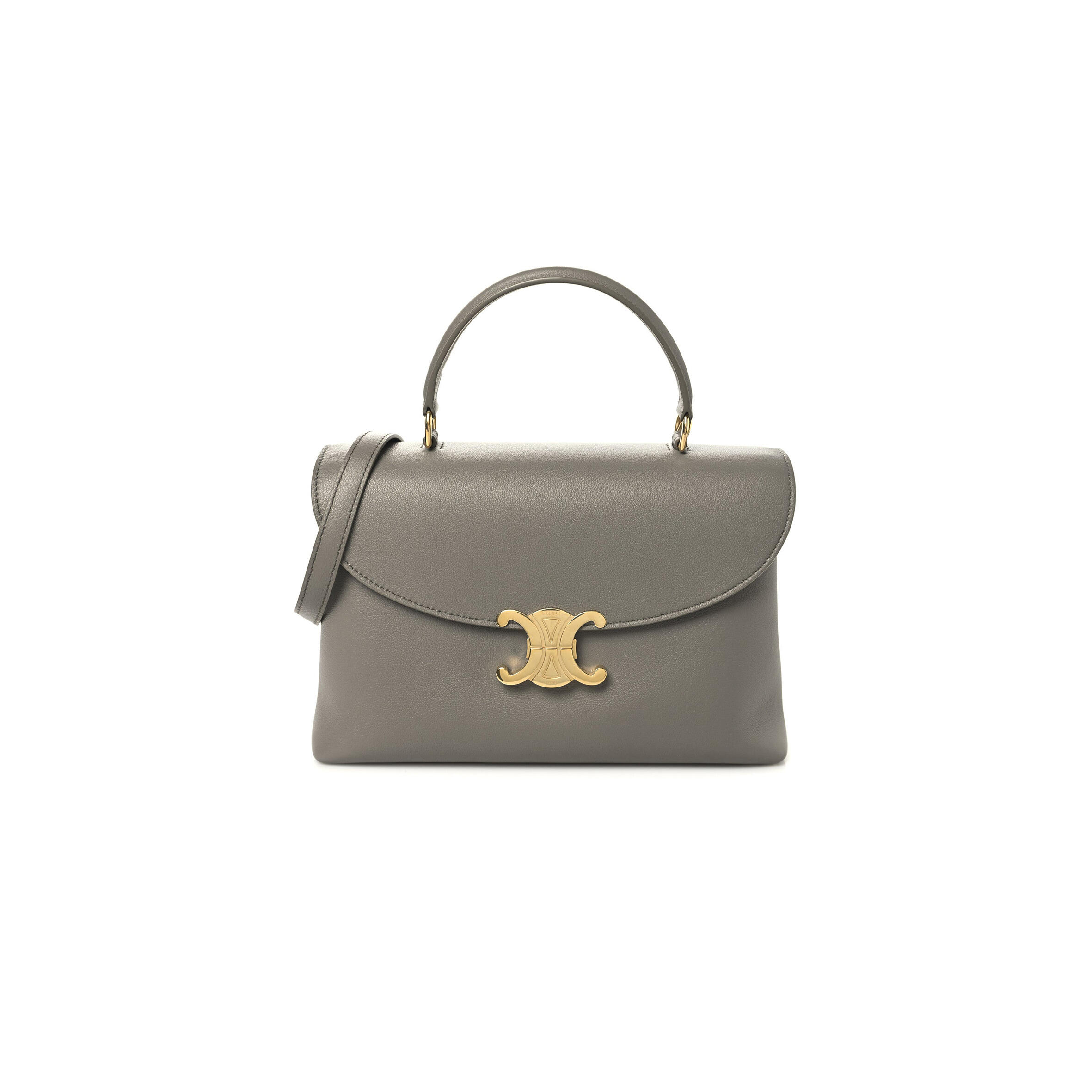 CELINE MEDIUM NINO BAG IN SUPPLE GRAINED CALFSKIN 117523FXK-10BL (25*17.5*10cm)